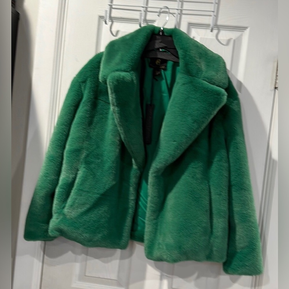 New House of Harlow 1960 Emerald Teddy Jacket